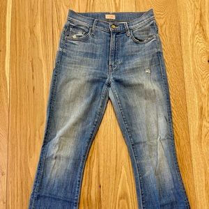 Mother Insider crop fray size 26